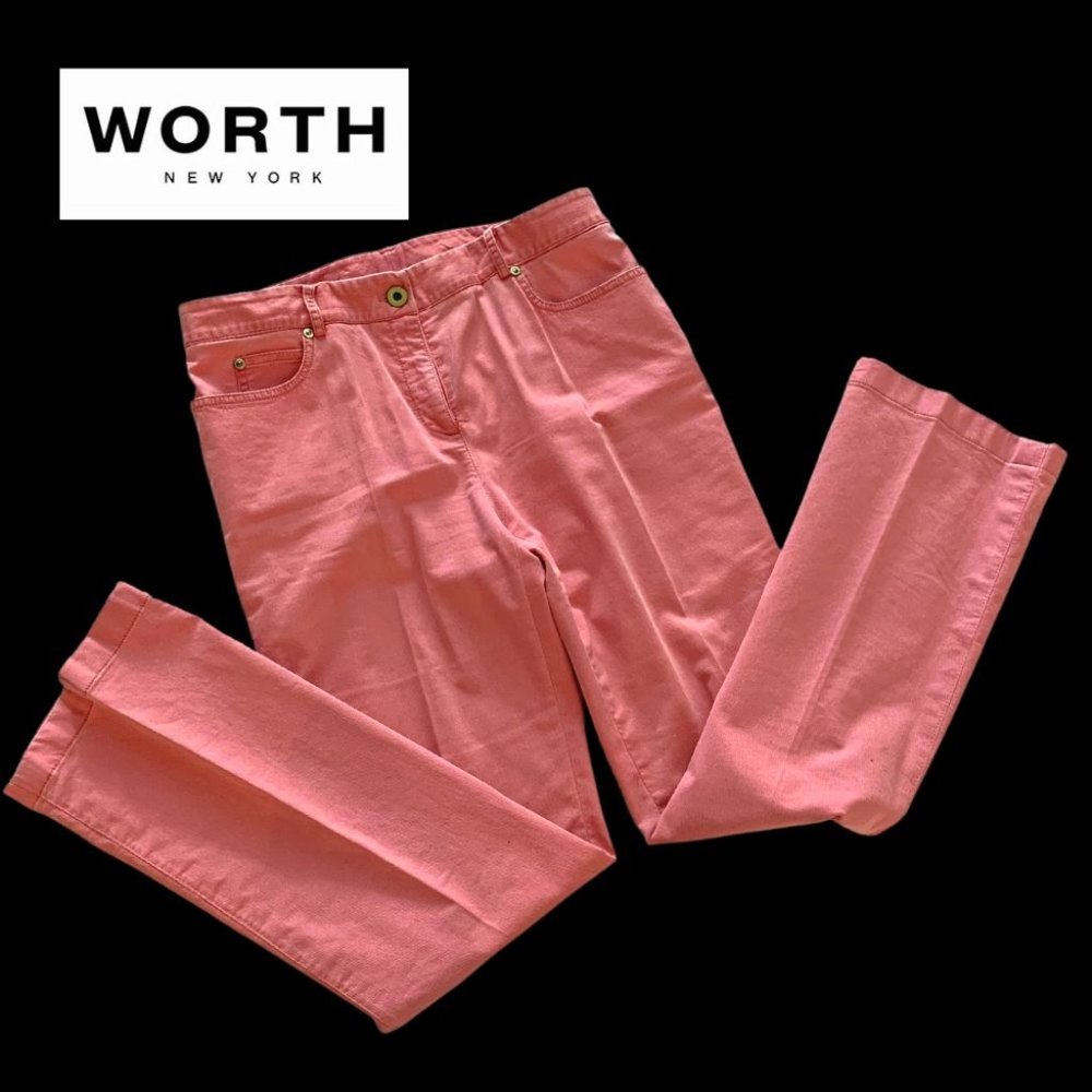 Vintage Worth Petite Coral Pants Size 6 - Fabulous Color!